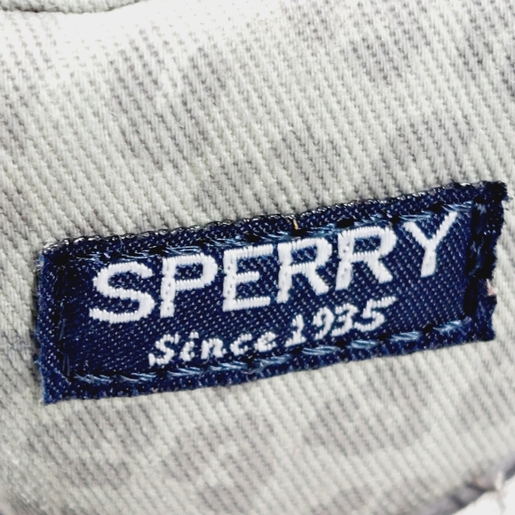 Sperry Animal Print Saltwater Water Resistant Lace Up Zip Side Rain Boot C550 - Picture 8 of 12